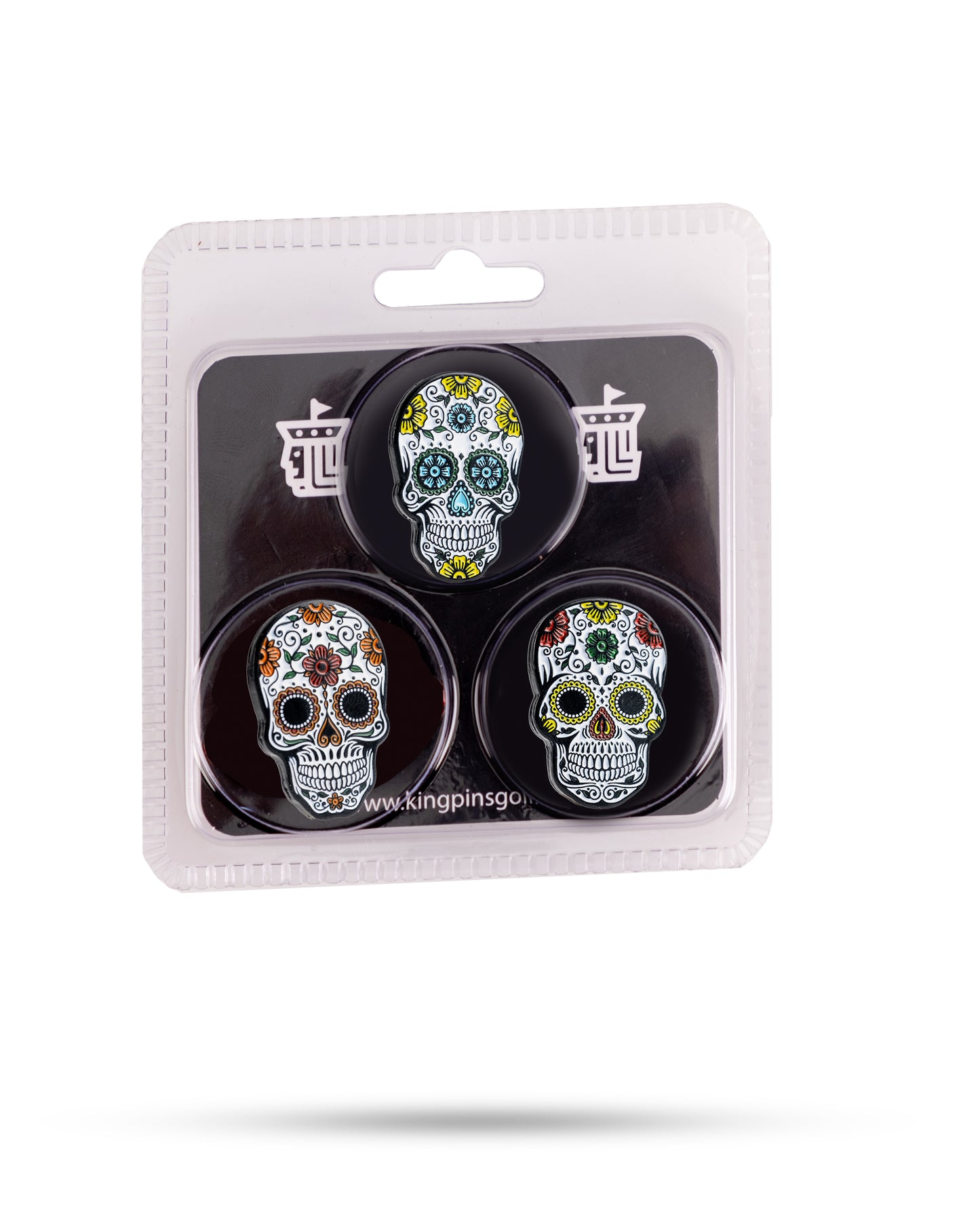 Sugar Skull Ball Marker (3 Pack)