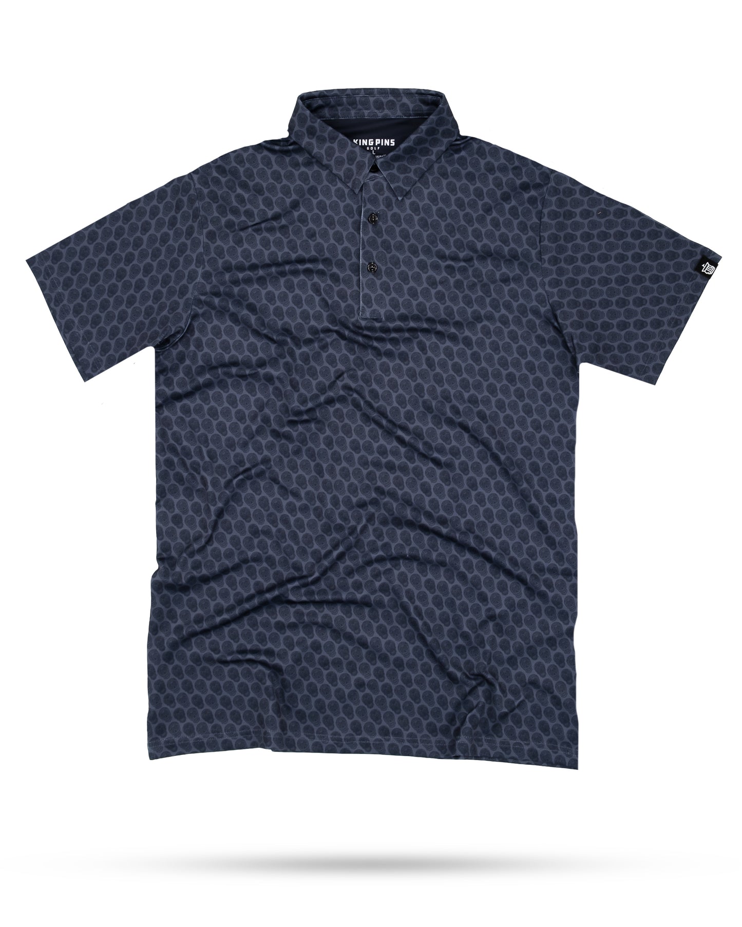 Black Sugar Skull Polo