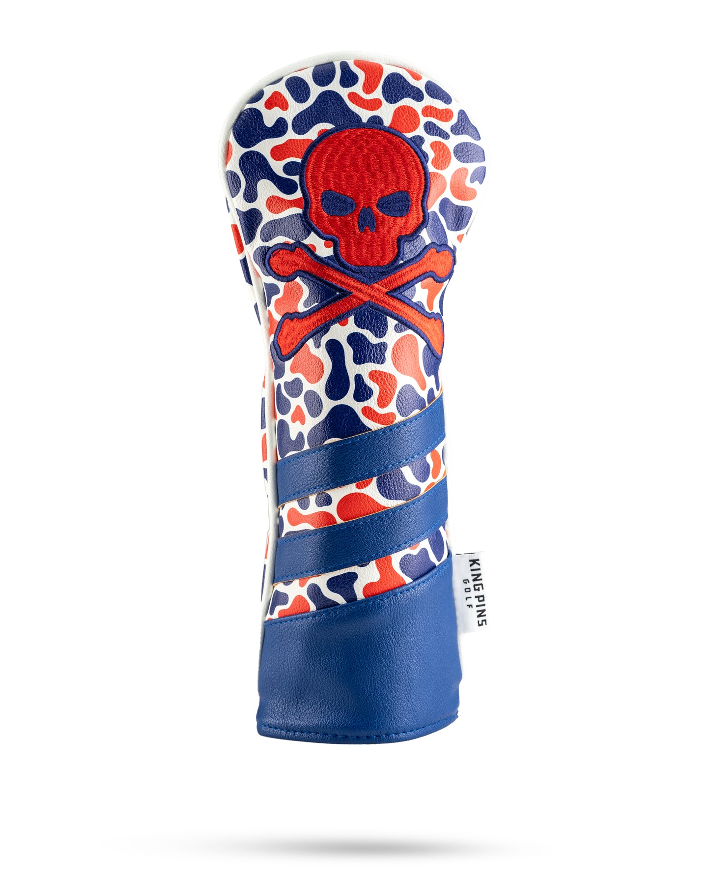 Red White & Blue Camo Crossbone Headcover