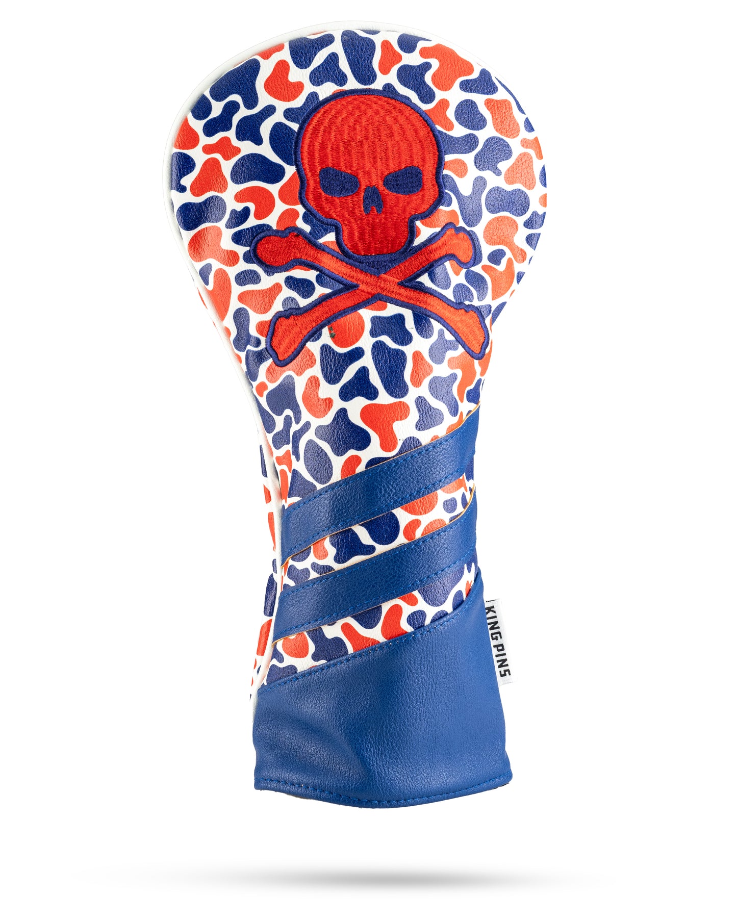 Red White & Blue Camo Crossbone Headcover