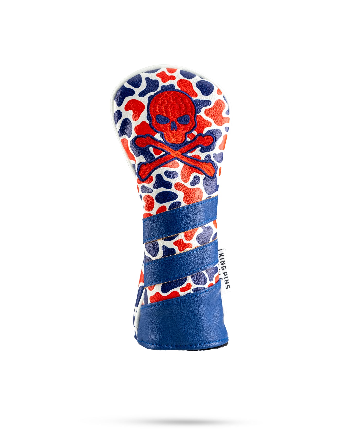Red White & Blue Camo Crossbone Headcover