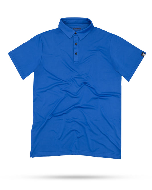Blue Solid Polo